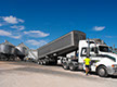 Transport unloading at Frances Seeds